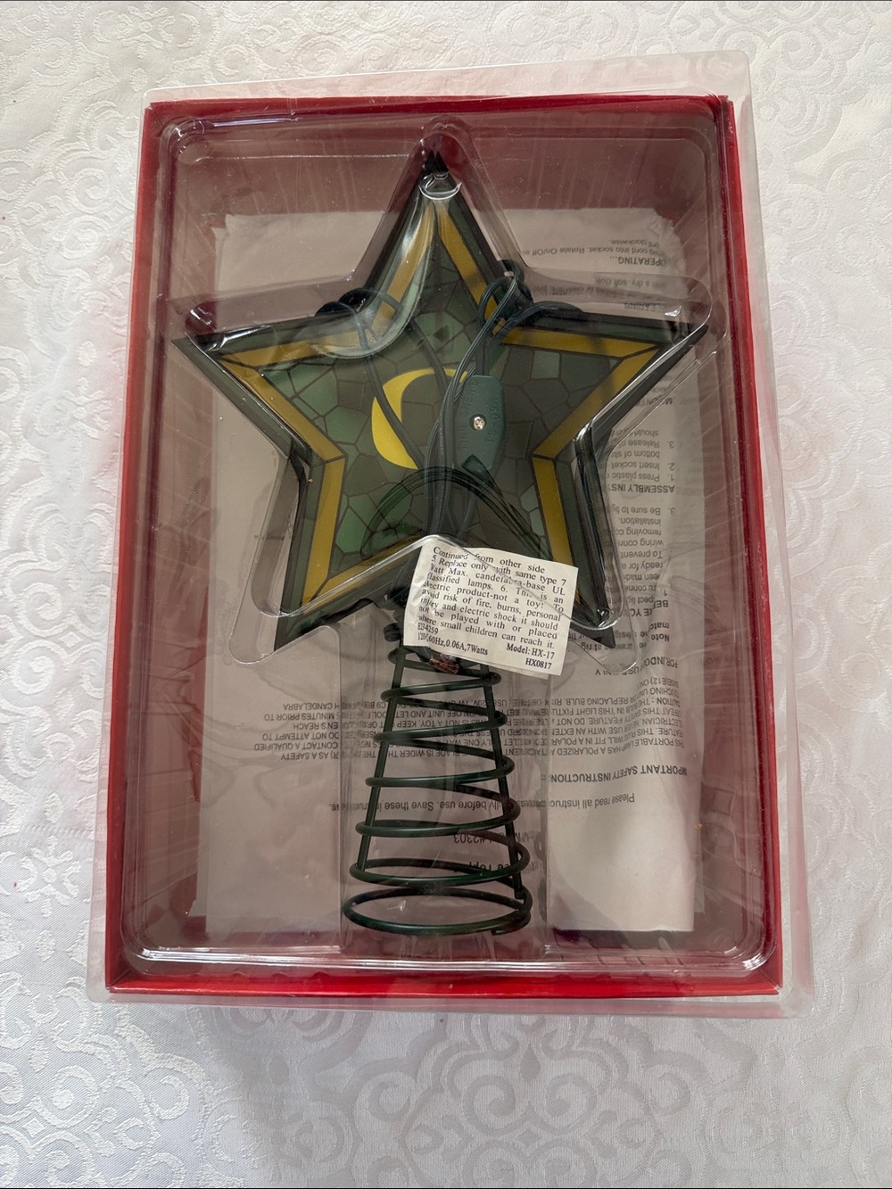 Green and Yellow Star Tree Topper - Home Holiday Oregon Ducks